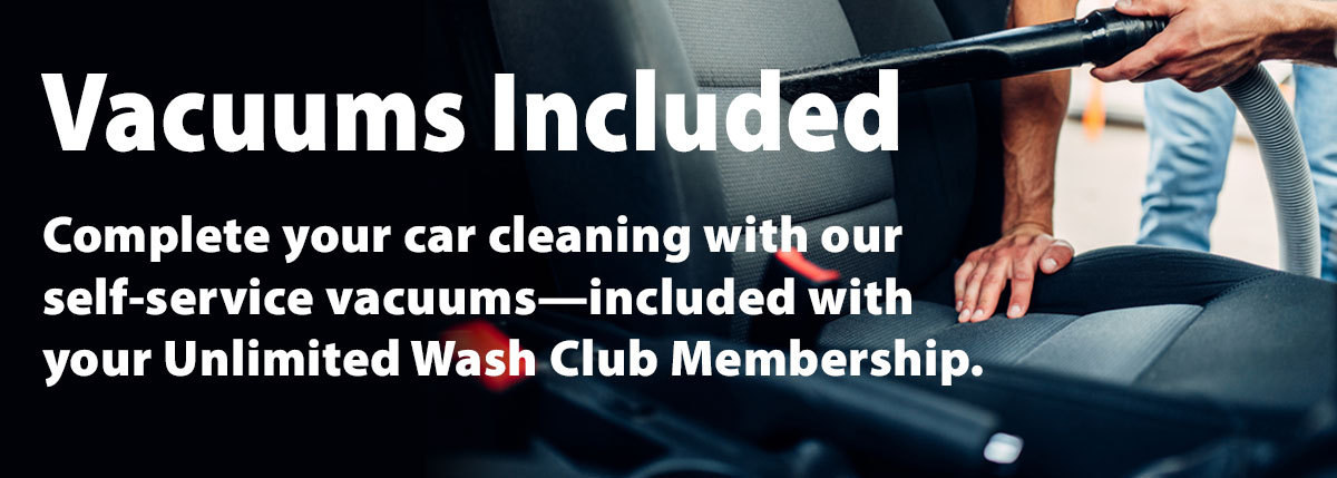 Free Vaccums at Xtreme Auto Wash Locations